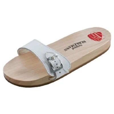 Imagen de Berkemann Original Sandale Mules Unisex, Blanco, 44 EU (9.5 UK)