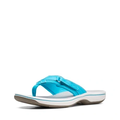 Imagen de Clarks Breeze Sea, Chanclas Mujer, Aqua Synthetic 2, 38 EU