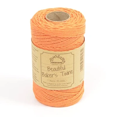 Imagen de EVERLASTO Bobinas de Cordel sólido 100 m para panaderos, Algodón, Mandarina, 2 mm