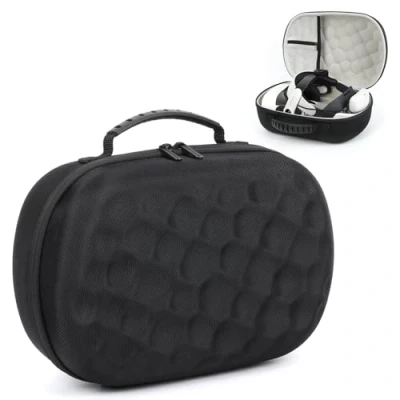 Imagen de CBDYWVR Funda de Transporte rígida para MetaQuest 3S/3, Bolsa Viaje portátil Auriculares Juego Quest 3S VR Compatible con Bobovr M3 Pro Battery Head Strap, Protector Lente