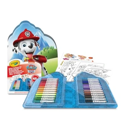 Imagen de CRAYOLA Maletín Paw Patrol para Colorear con Pegatinas, Set Rotuladores, Páginas Colorear, 45 Piezas, Regalo Creativo Niños, a Partir de 5 años, 04 0783