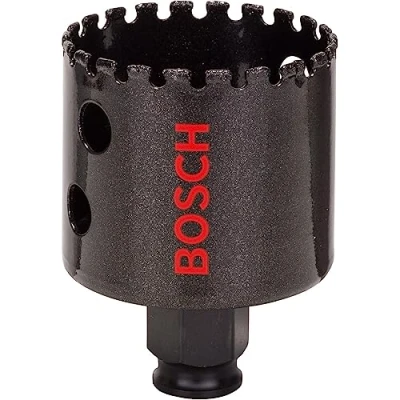 Imagen de Bosch Professional 1x Sierra de Corona Diamante Diamond for Hard Ceramics (para baldosas más duras, Ø 51 mm, Accesorios Taladros Impacto Rotativos)