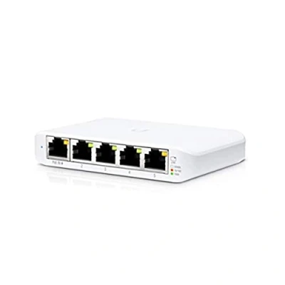 Imagen de SWITCH UBIQUITI USW FLEX MINI UNIFI 5 PUERTOS PACK UND