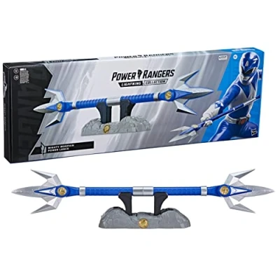 Imagen de Power Rangers Lightning Collection Lanza de poder Mighty Morphin Ranger Azul Artículo premium coleccionable para juego rol o Cosplay, F51565L0