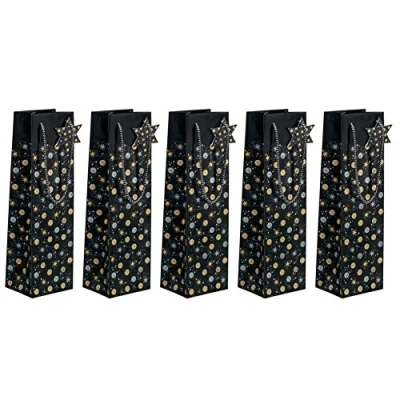 Imagen de SIGEL GT030 bolsa de regalo, Design Stardust, 157g, formato 100 x 350 80 mm, 5 unidas