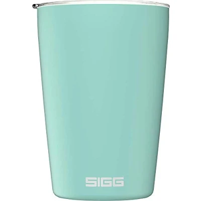 Imagen de SIGG Neso Cup Glacier taza térmica (0.3 L), vaso reutilizable sin sustancias nocivas y con aislamiento de doble pared, café acero inoxidable 18/8
