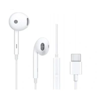 Imagen de Auriculares de botón OPPO Type C, Con cable, Micrófono incluido, Blanco