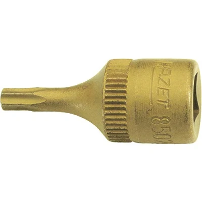 Imagen de HAZET Torx 8502 T10 Piezas insertables de llave cubo Acero cromo vanadio interior moleteado