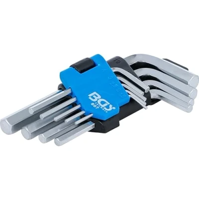 Imagen de BGS 807 Juego de llaves allen cortas hexágono interior 1,5 10 mm 9 piezas