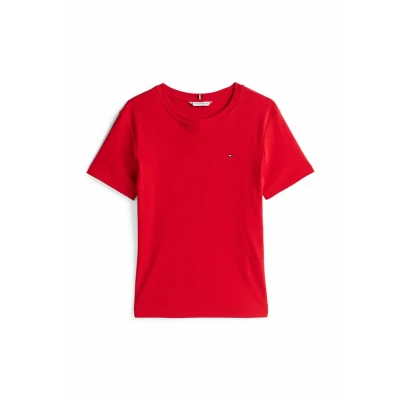 Imagen de Tommy Hilfiger CODY CNK SS Camiseta básica, Mujer, Talla: XXS, Primary red