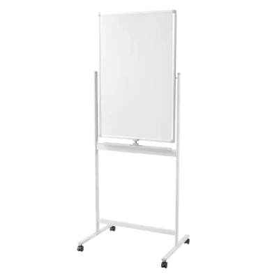 Imagen de LogiLink EO0063 Pizarra blanca de 2 caras, 60 x 90 cm, con ruedas, marco aluminio