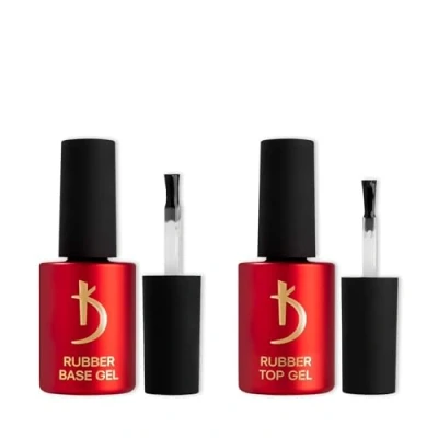 Imagen de Kodi Professional Capa Base y Top Coat Semipermanente para Uñas 2 * 15ml Esmaltes Semipermanentes UV LED Manicura Pedicura Kit