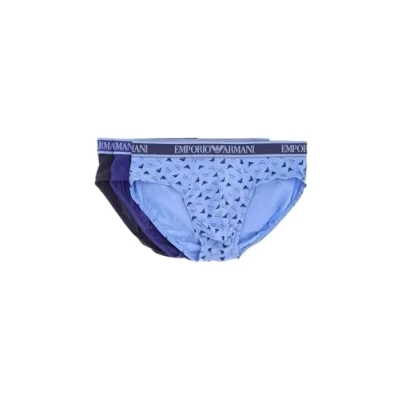 Imagen de Emporio Armani Core Logoband 3 Pack Brief Bragas, MAR/ST AZZUR/INCHIOS, S de los Hombres