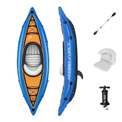 Imagen de Bestway Hydro Force Cove Champion Inflable 1 Persona con Bomba y Paleta Azul