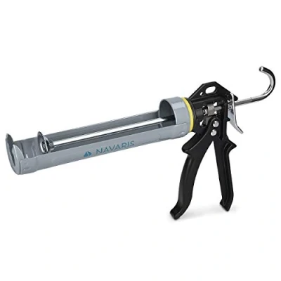 Imagen de Navaris Pistola de silicona selladora aluminio Para aplicar calafateo profesional cartuchos 310 ML