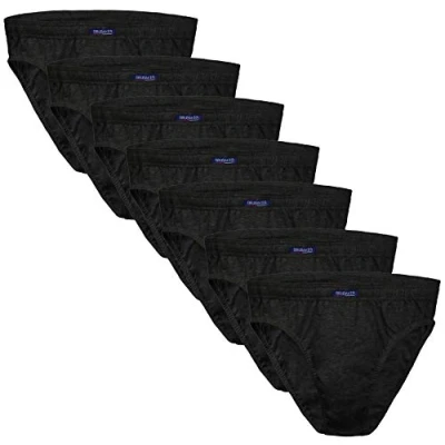 Imagen de BRUBAKER Calzoncillos Hombre Mezcla de algodón 7 Pares Antracita Talla XL