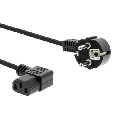 Imagen de PremiumCord KPSP5 90 Cable de Red, 204 vatios, 5 Metros, Conector CEE7/7, Color Negro