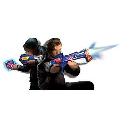 Imagen de Silverlit Lazer M.A.D. Advance Battle Ops Blasters X Versión Extrême + 2 dianas culatas Bomba 1 módulo multidisparo, Color Rojo y Amarillo. (86872)