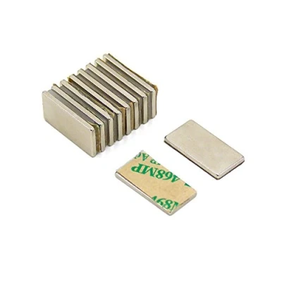 Imagen de Adhesivo N42 Magnet de Neodimio Para Artes, Manualidades, Fabricación Modelos, Bricolaje, Pasatiempos, Oficina Y Hogar 20mm x 10mm 1.5mm Espesor 2kg Norte Paquete 10