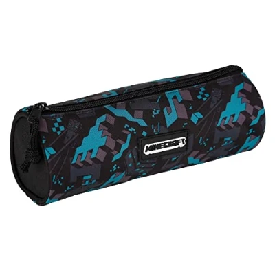 Imagen de Estuche Escolar Minecraft Greeny Gamer Case Portatodo con 1 Compartimento Interior Forrado y Cierre de Cremallera Fabricado Poliéster muy Resistente 8 x 22 cm Toybags