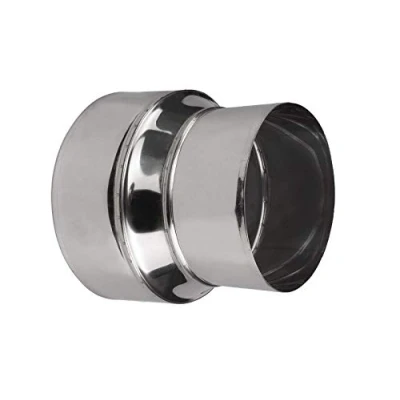 Imagen de Acero Inoxidable Estufa Tubo Reductor Conector Tiro de Chimenea Forro Adaptador Ø150mm/Ø140mm