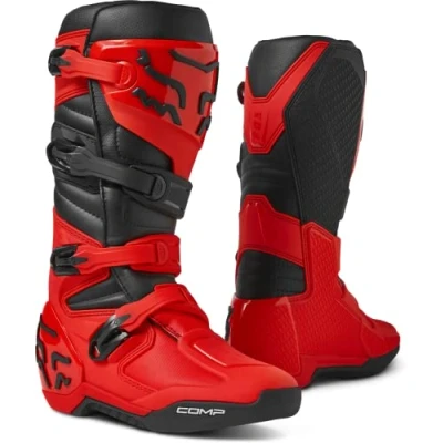 Imagen de Fox Racing Botas de Motocicleta para Hombre, Rojo neón., 45.5 EU