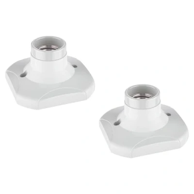 Imagen de ledscom.de 2 unid. plafón/portalámpara ELEKTRA, porcelana, blanco, 1x E27 máx. 60W