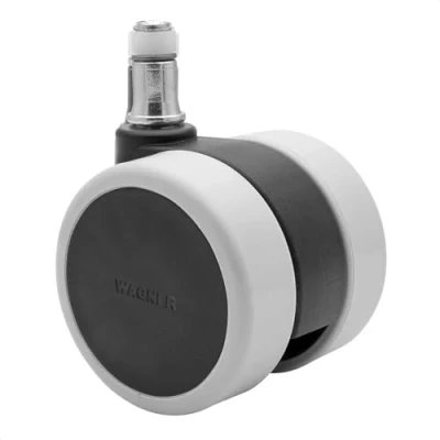 Imagen de WAGNER 01007661 Ruedas giratorias para silla de oficina, diseño suave, diámetro 60 mm, altura construcción 65 freno intervalo, pasador 11 x 20 capacidad carga 50 kg