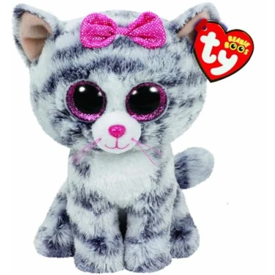 Imagen de TY Beanie Boos Kiki, peluche gatita, 15 cm, color gris (United Labels Ibérica 37190TY) , color/modelo surtido