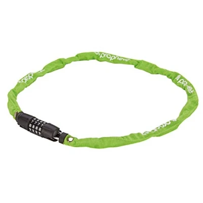 Imagen de Candado de Cadena con código numérico 4 dígitos, 90 cm Longitud, Ligero y Flexible, Ideal para Bicicletas Infantiles, diámetro 3,2 mm, Color Gris, Seguro, Compacto fácil Usar