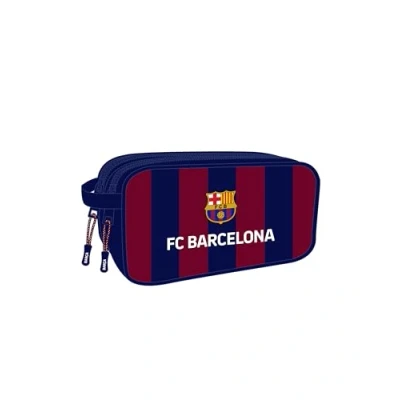 Imagen de Safta F.C. Barcelona Neceser Escolar Infantil Grande, Infantil, Adaptable a Carro, Ideal para Niños de 5 14 Años, Cómodo y Versátil, 26x12.5x15 cm, Color Azul Marino/Granate