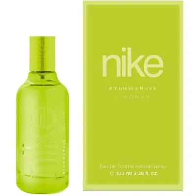 Imagen de NIKE Yummy Musk, Colonia Mujer, 100 ml, Perfume Formato Spray, Eau de Toilette Natural y Femenina, Aroma Floral Afrutado, Fragancia Fresca, con Personalidad Larga Duración