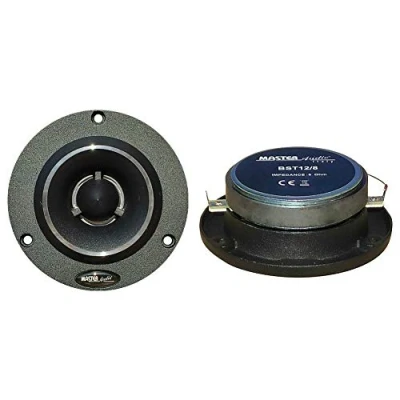 Imagen de 2 Super Tweeter MASTER AUDIO BST12/8 BST 12/8 con 175 vatios rms y 350 máx 9,50 cm de diámetro 98 db 8 ohmios 2,70 Profundidad, por par