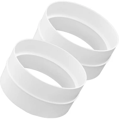 Imagen de Vent Systems Ø100 mm 2 piezas conector de canal redondo para tubos rectos o flexibles. Conexión tubo ventilación. Aplicaciones calefacción, refrigeración y ventilación