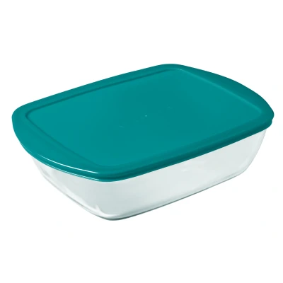 Imagen de Pyrex Oven Dish with lid Cook &amp; Store 23 x 15 6 cm / 1.1 Liter