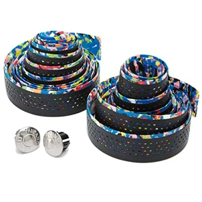 Imagen de Cinelli GR2403 Cinta Manillar, Unisex Adulto, Supercaleido Negro/Multicolor, Generic