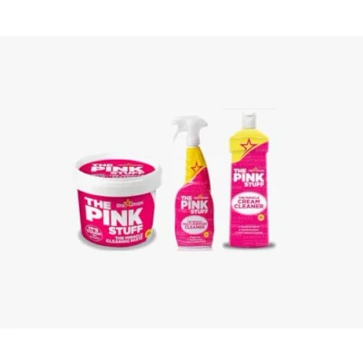 Imagen de Stardrops The Pink Stuff, Set de Limpieza 3 Productos, Pasta Milagrosa 850g, Spray Multiusos 750ml, Crema Limpiadora 500ml, pack ahorro completo