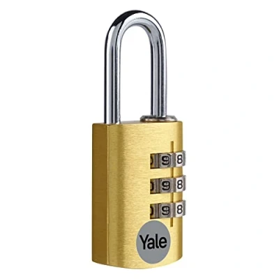 Imagen de Yale YE3CB/20/121/GO Candado de Seguridad Combinación Negro 20 mm YE3CB