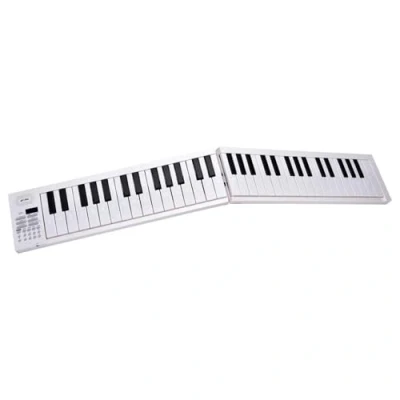 Imagen de teclado de piano electrónico multifuncional plegable para 61 teclas principiantes