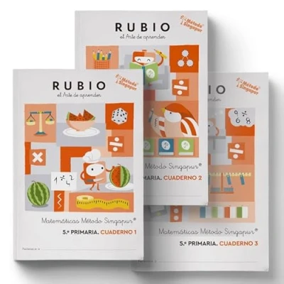 Imagen de Matemáticas Método Singapur 5.º Primaria RUBIO