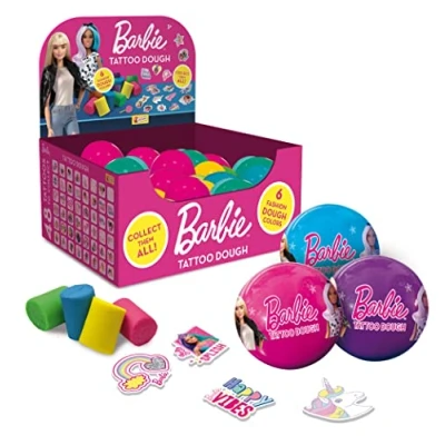 Imagen de Liscianigiochi Barbie Tattoo Dough 100 g de plastilina con un tatuaje para las niñas a partir 3 años