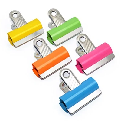Imagen de Rapesco RCB60COL Pinzas/Clips de 60 mm, Capacidad hasta 110 Hojas, Colores Surtidos, Paquete 10