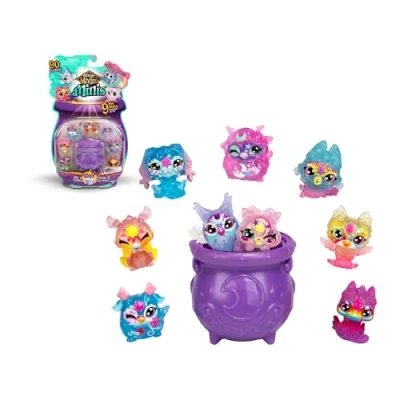 Imagen de Magic Mixies 9 Figuras Minis, Pack de Figuras, 90 Mixlings Divididos en 5 Equipos Coleccion con Habilidades Mágicas, 3 años+, Comunes, Raras y Ultra Raras, Famosa (MG201000)