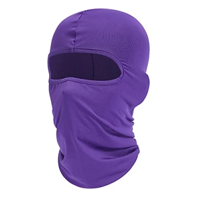 Imagen de fuinloth Máscara de pasamontañas, bufanda verano para el cuello, protector UV, esquí motocicleta hombre y mujer Púrpura/Ombre Force, Talla única
