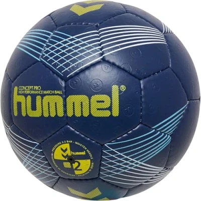 Imagen de Hummel Concept PRO HB Balón de balonmano, Talla: 2, Marine yellow