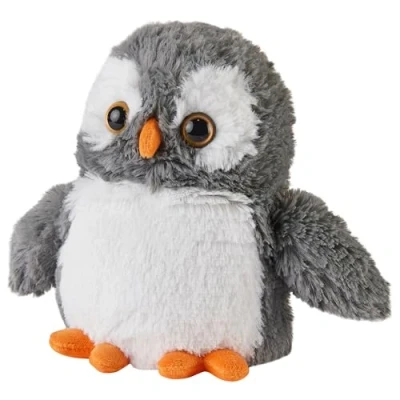 Imagen de Warmies Peluche Búho con Peso para Microondas Aroma a Lavanda Francesa, Bolsa de Trigo Caliente o Fría una Relajación Fresca y un Alivio Cálido
