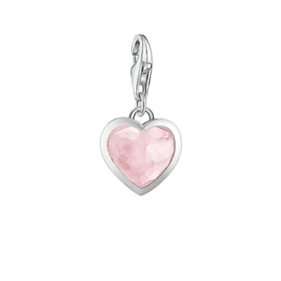 Imagen de Thomas Sabo Colgante de la Colección Love &amp; Affection, Abalorio Corazón con Cuarzo Rosa
