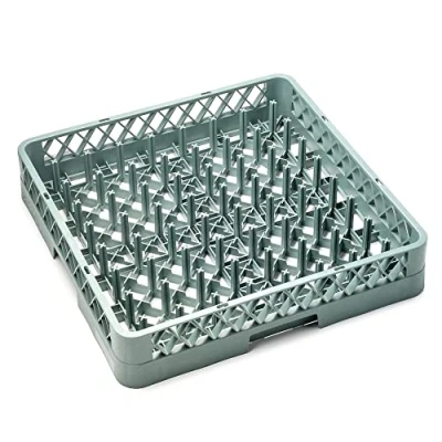 Imagen de Forgast Cesta Lavavajillas para Vajilla Vasos Copas Bandejas el de Hostelería Universal Plástico Tamaño 50x50x10 cm