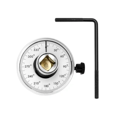Imagen de QWORK® Medidor ángulo de torque para mecánicos automotrices 1/2&quot; (12,5 mm) 360 grados
