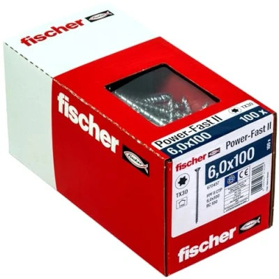 Imagen de fischer Power Fast II 3, Azul Pasivado, 6x100